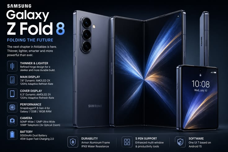 Samsung Galaxy Z Fold 8 Terbaru 2026: Spesifikasi, Fitur Unggulan, dan Harga Foldable Phone Premium