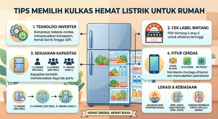 Tips Memilih Kulkas Hemat Listrik untuk Rumah