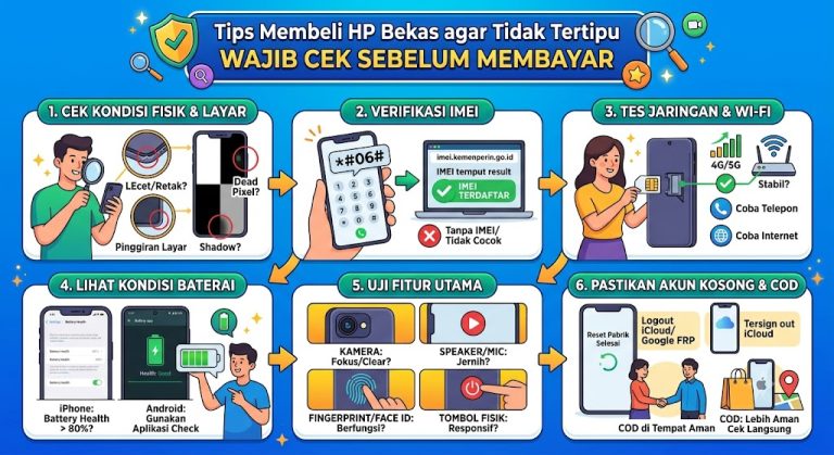 Tips Membeli HP Bekas agar Tidak Tertipu, Wajib Cek Sebelum Membayar