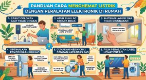 Cara Menghemat Listrik dengan Peralatan Elektronik di Rumah