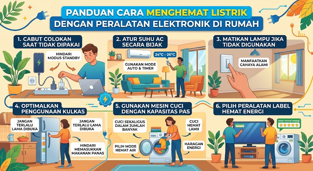 Cara Menghemat Listrik dengan Peralatan Elektronik di Rumah