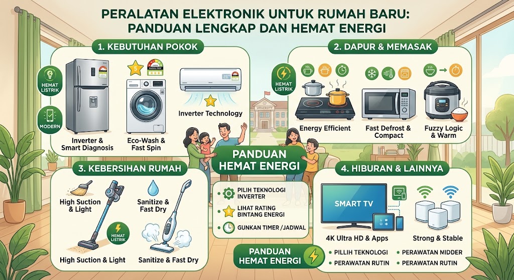 Peralatan Elektronik untuk Rumah Baru: Panduan Lengkap dan Hemat Energi