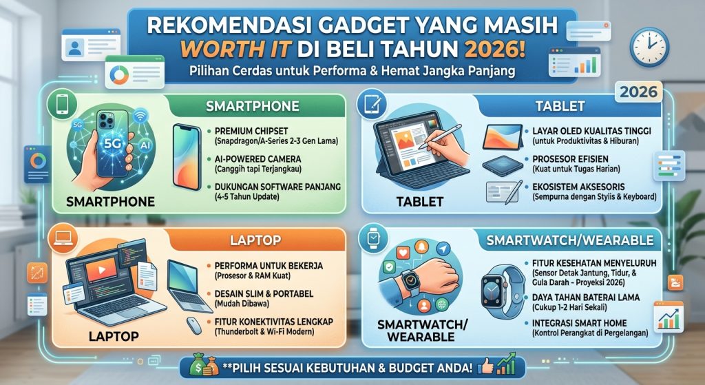 Rekomendasi Gadget yang Masih Worth It Dibeli di Tahun 2026
